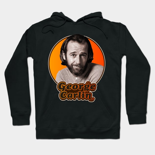 Retro George Carlin Tribute Hoodie by darklordpug